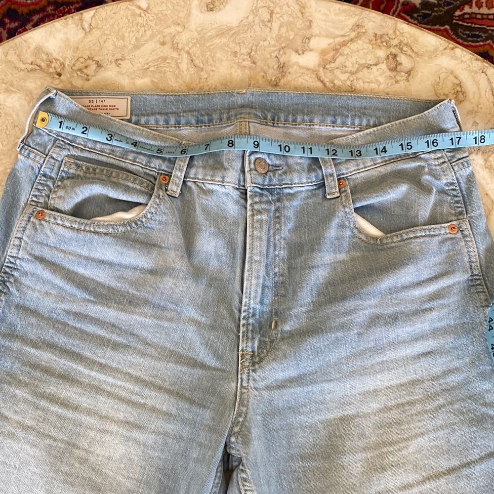 Gap Vintage Flare High Rise Light Wash Denim Jeans - Picture 9 of 15